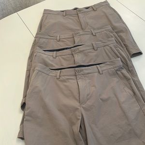 Vineyard vines on the go performance shorts. Color is khaki. Size 33.